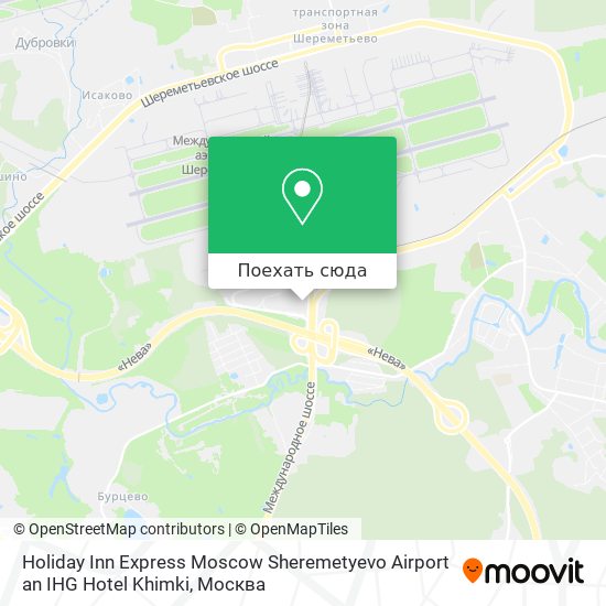 Карта Holiday Inn Express Moscow Sheremetyevo Airport an IHG Hotel Khimki