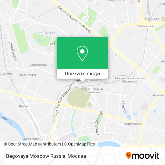 Карта Begovaya Moscow Russia