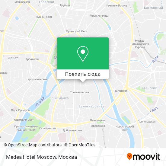 Карта Medea Hotel Moscow