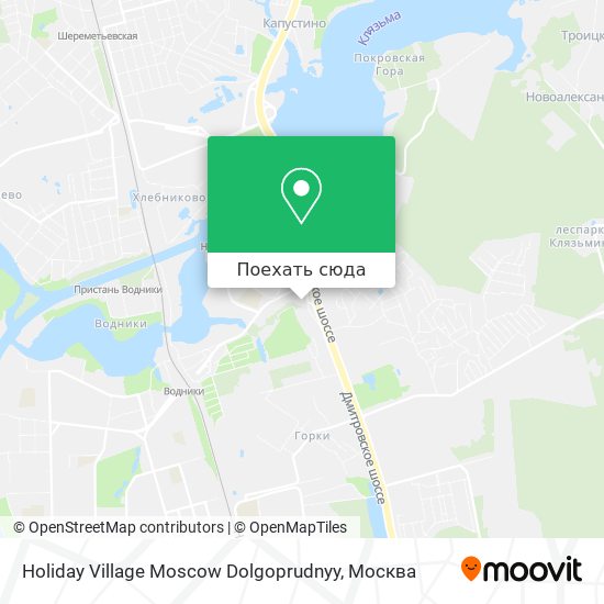 Карта Holiday Village Moscow Dolgoprudnyy