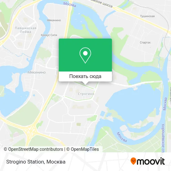 Карта Strogino Station