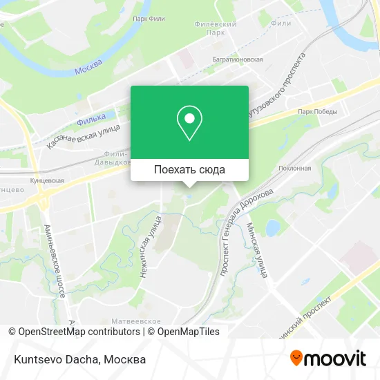 Карта Kuntsevo Dacha