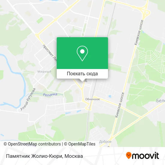 Карта Памятник Жолио-Кюри