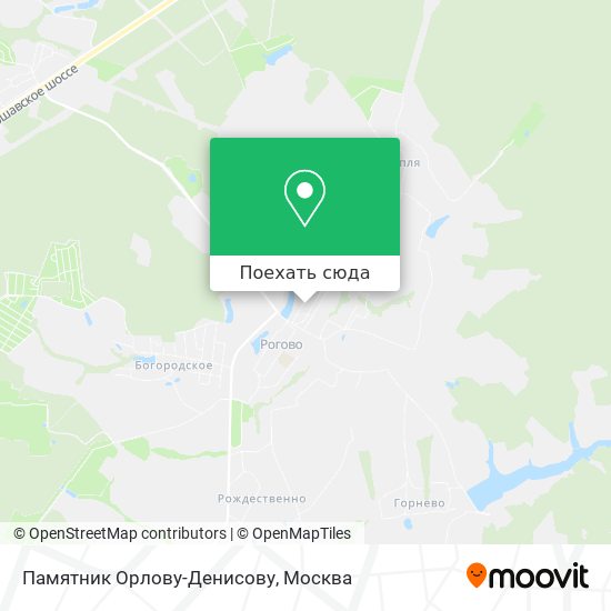Карта Памятник Орлову-Денисову