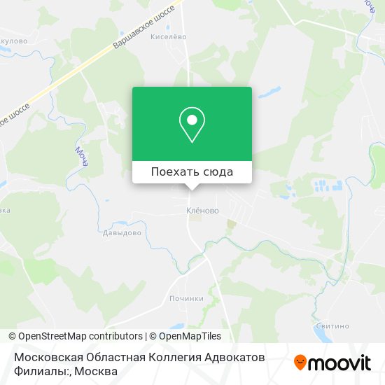 Карта Московская Областная Коллегия Адвокатов Филиалы: