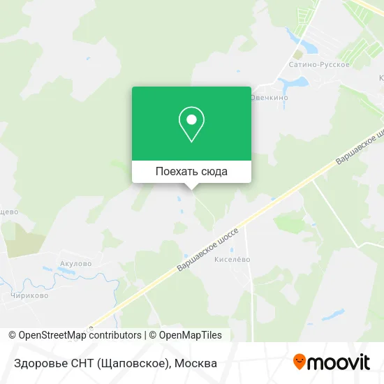 Карта Здоровье СНТ (Щаповское)