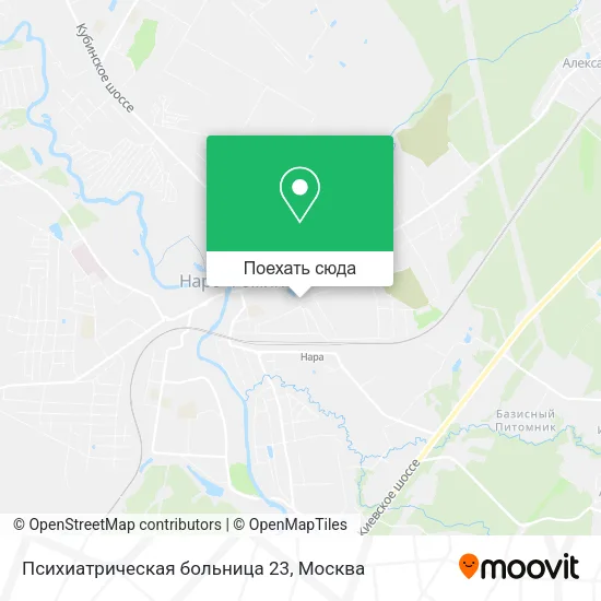 Карта Психиатрическая больница 23