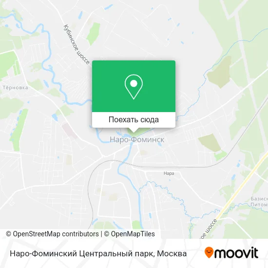 Карта Наро-Фоминский Центральный парк