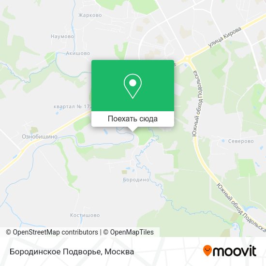 Карта Бородинское Подворье