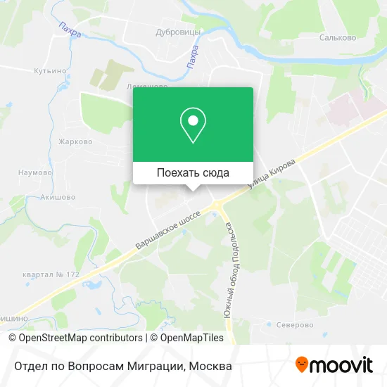 Карта Отдел по Вопросам Миграции