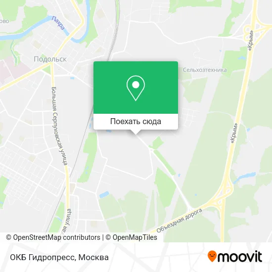 Карта ОКБ Гидропресс