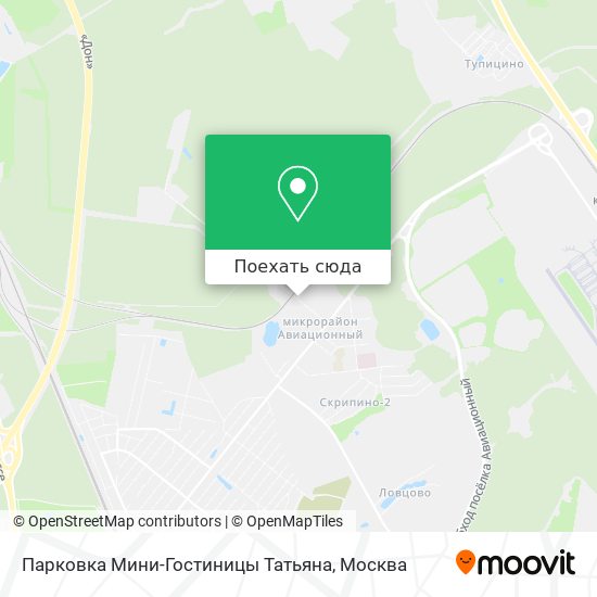Карта Парковка Мини-Гостиницы Татьяна