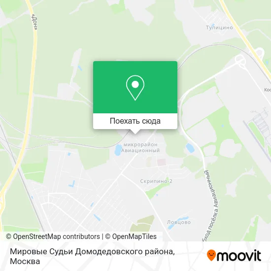 Карта Мировые Судьи Домодедовского района