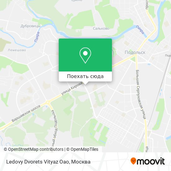 Карта Ledovy Dvorets Vityaz Oao