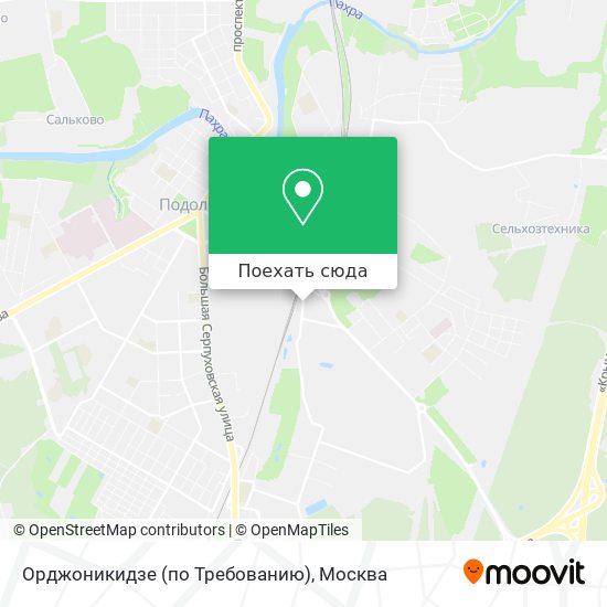 Карта Орджоникидзе (по Требованию)