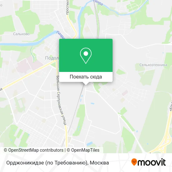 Карта Орджоникидзе (по Требованию)