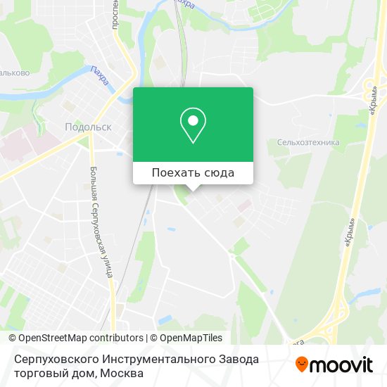 Карта Серпуховского Инструментального Завода торговый дом
