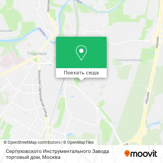 Карта Серпуховского Инструментального Завода торговый дом
