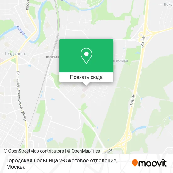 Карта Городская больница 2-Ожоговое отделение