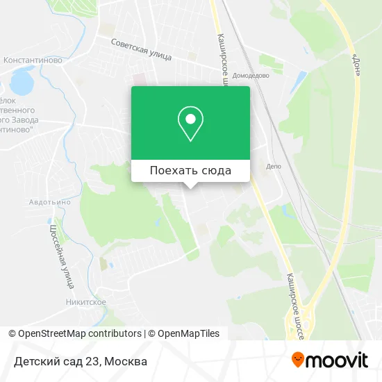 Карта Детский сад 23