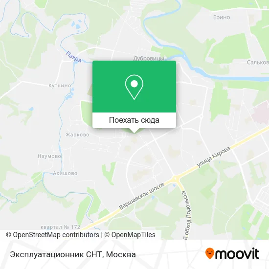 Карта Эксплуатационник СНТ