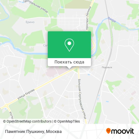 Карта Памятник Пушкину