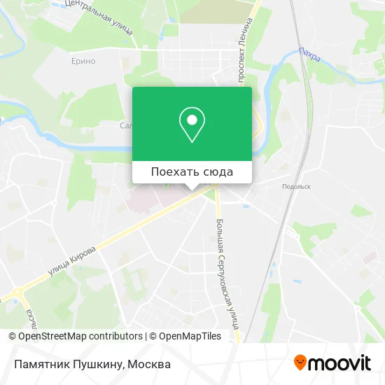 Карта Памятник Пушкину