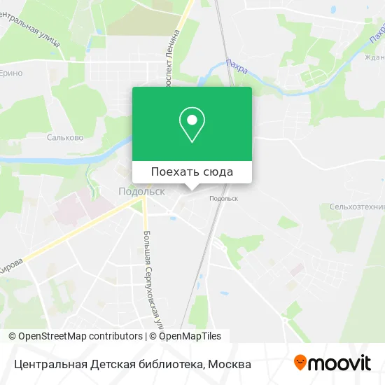 Карта Центральная Детская библиотека