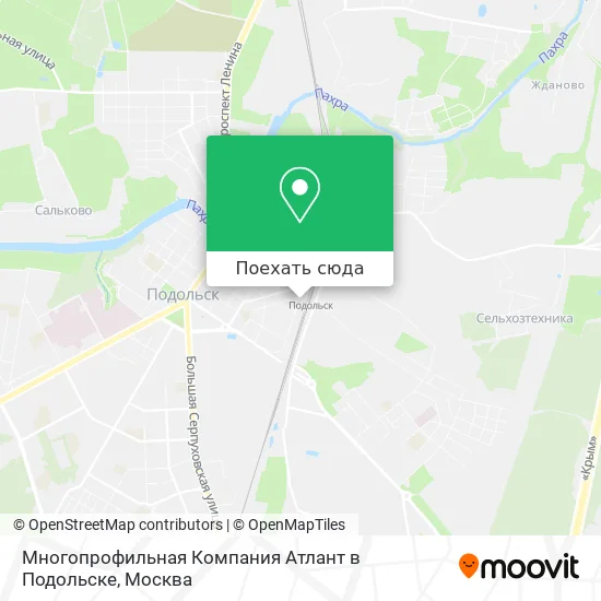 Карта Многопрофильная Компания Атлант в Подольске