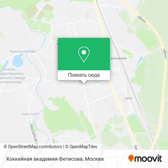 Карта Хоккейная академия Фетисова