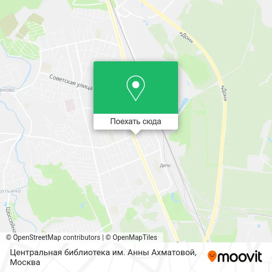 Карта Центральная библиотека им. Анны Ахматовой