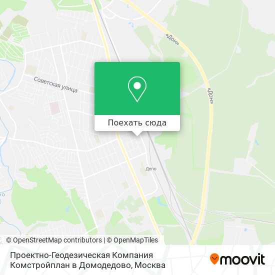 Карта Проектно-Геодезическая Компания Комстройплан в Домодедово