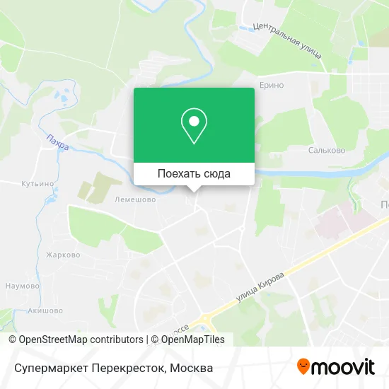 Карта Супермаркет Перекресток
