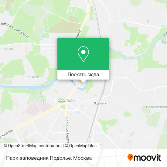 Карта Парк-заповедник Подолье