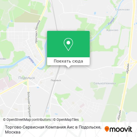 Карта Торгово-Сервисная Компания Аис в Подольске