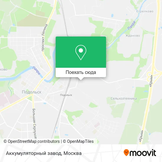Карта Аккумуляторный завод