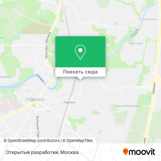 Карта Открытые разработки