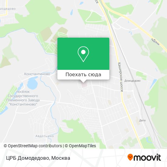 Карта ЦРБ Домодедово