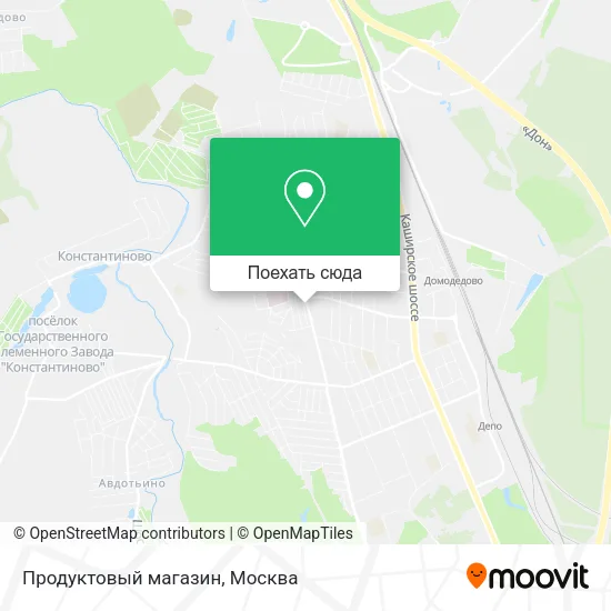 Карта Продуктовый магазин