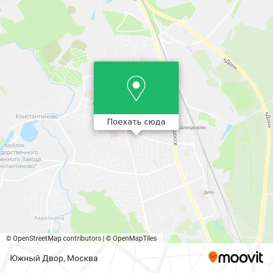 Карта Южный Двор