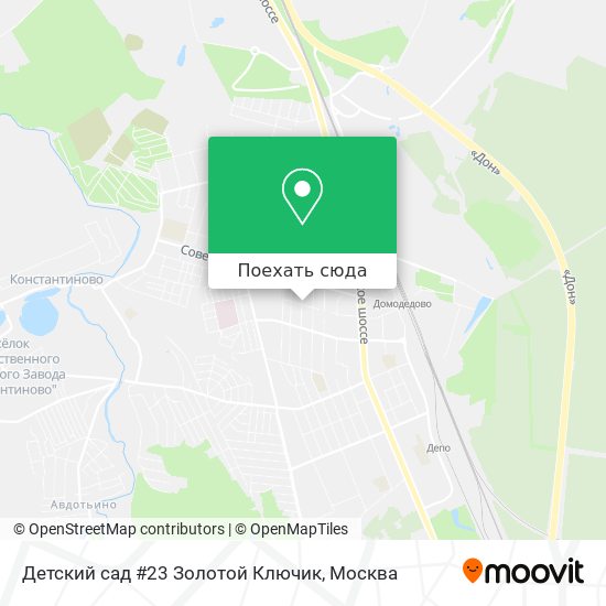 Карта Детский сад #23 Золотой Ключик