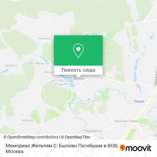 Карта Мемориал Жителям С. Былово Погибшим в ВОВ