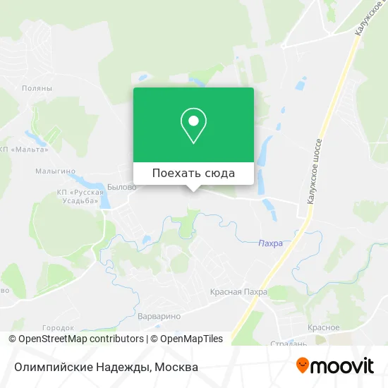 Карта Олимпийские Надежды