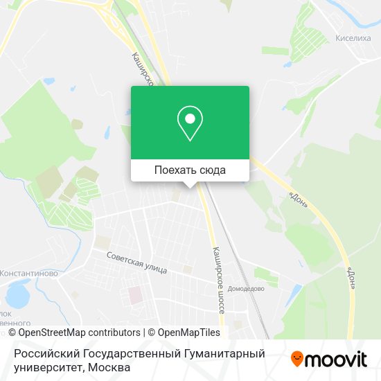 Карта Российский Государственный Гуманитарный университет