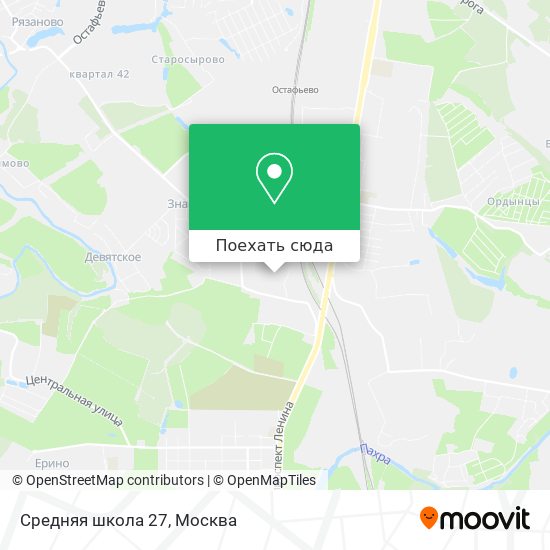 Карта Средняя школа 27