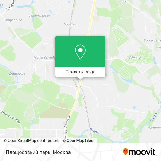 Карта Плещеевский парк