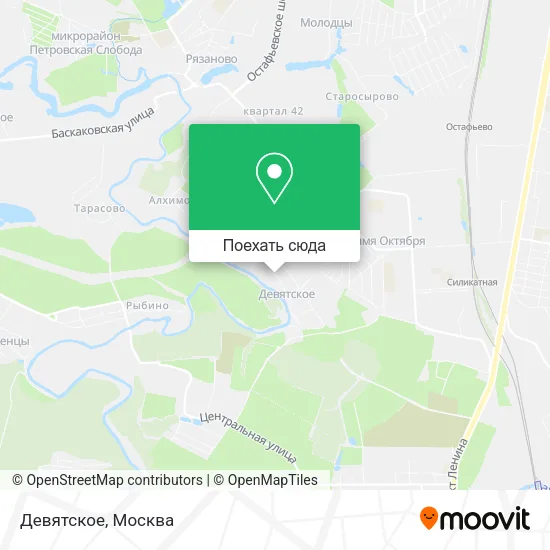 Карта Девятское