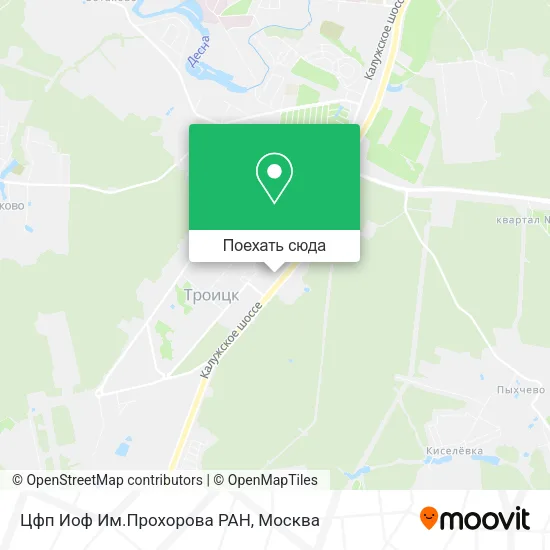 Карта Цфп Иоф Им.Прохорова РАН