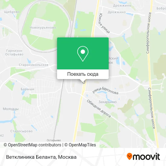Карта Ветклиника Беланта