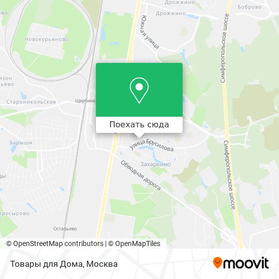 Карта Товары для Дома